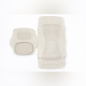 Home + Solutions 2-Piece Luxury Bath Lounger Mat & Pillow Spa Comfort Non-Slip